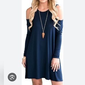 Lily Morgan Black Cold Shoulder Dress